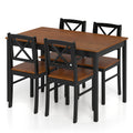 5 Piece Dining Table Set with Rectangular Kitchen Table and 4 Chairs