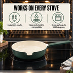 Stackable Ceramic Nonstick Cookware Set, 5-Piece