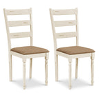 Dining Chairs Set of 2 with Padded Linen Seat