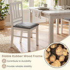 Upholstered Dining Chairs Set of 2 with Wood Frame