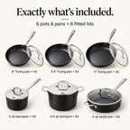Ceramic Nonstick Cookware Set, 12-Piece