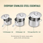 5-Ply Stainless Pot Set, 6-Piece