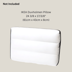 Beige Stripe Outdoor Cushion Covers – 2 Pack | Neutral Patio Pillow Covers | Fits IKEA Duvholmen & Kuddarna