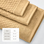 Cotton Diamond Waffle Weave Bath Towel Set - Grayson Collection